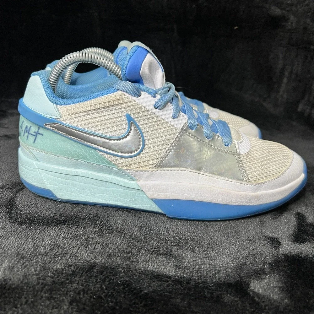 Nike Ja 1 All-Star FJ1266-400 Kids US 6.5Y Basketball Shoes Glacier Blue Sneaker